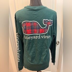 Vineyard Vines Charleston Green Tee with Plaid Whale NWT size small #89